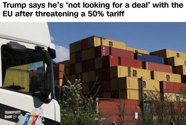 欧洲指责特朗普 关税引发国际争端