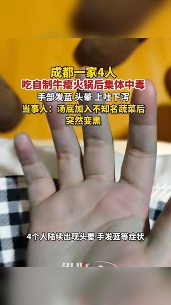 女子在家自制牛瘪火锅4人集体中毒 食品安全引热议
