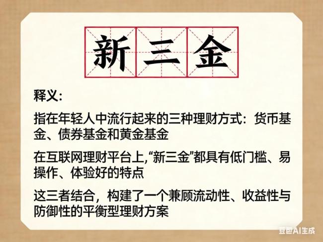 年轻人青睐“新三金”