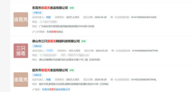 近200家企业用猪葛亮注册商标当店名