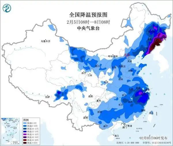 寒潮还将持续两天！局地降温可达12℃