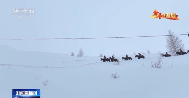 风雪边关路 战士军马共守祖国边防线