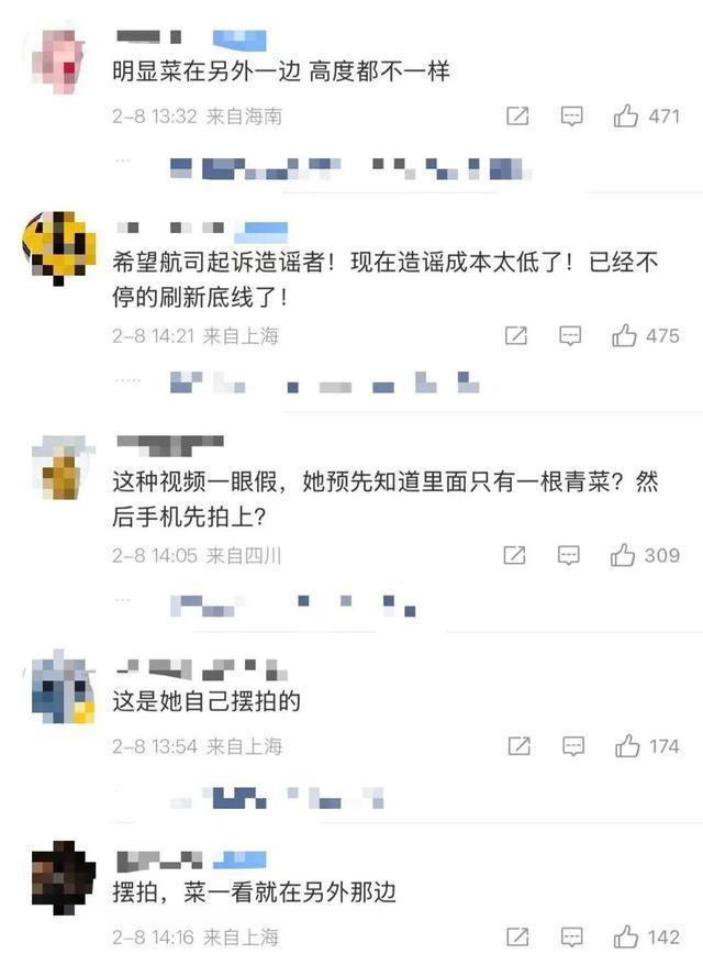 客服酬劳飞机餐不会只配一根青菜 餐食质料引热议