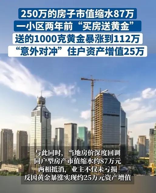 曾因买房送的黄金如今“对冲平仓”