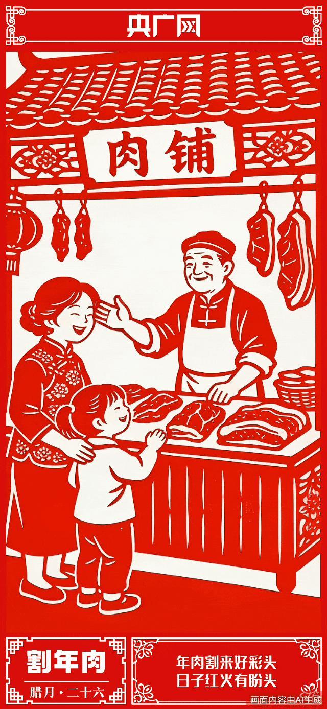 腊月二十六 年前割年肉 家的滋味最惦记