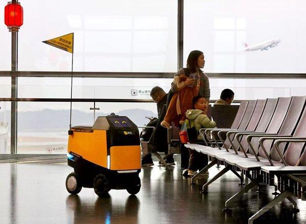 外卖送到登机口