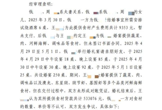 媒体:别让250桌婚宴纠纷伤了诚信 法院判决引争议