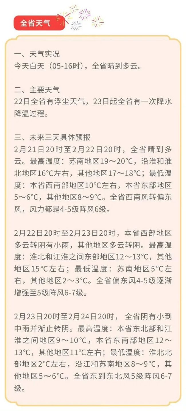 江苏天气即将大“变脸” 浮尘降温接踵而至