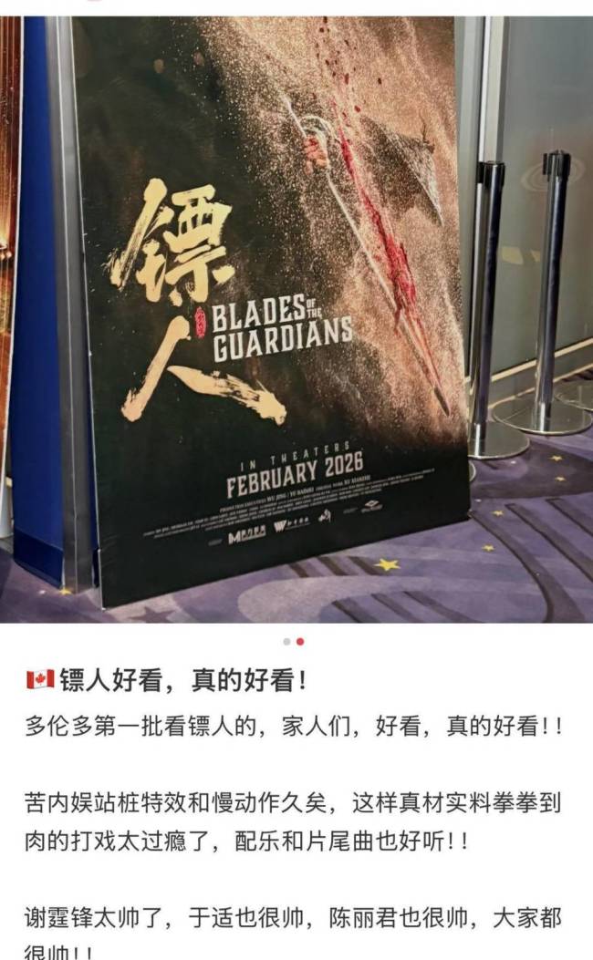 《镖人》海外口碑出炉 武侠文化征服全球观众