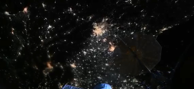 美宇航员从太空俯瞰中国春节万家灯火