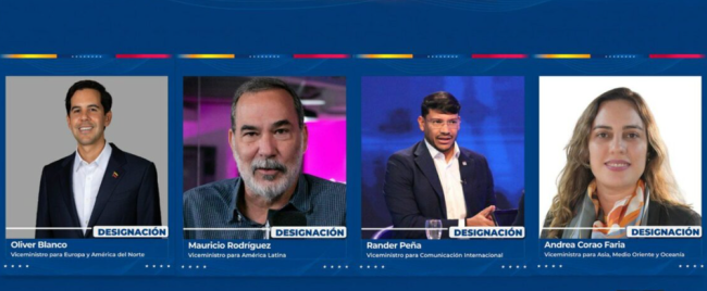 委代总统任命前反对派成员为副外长 外交团队调整