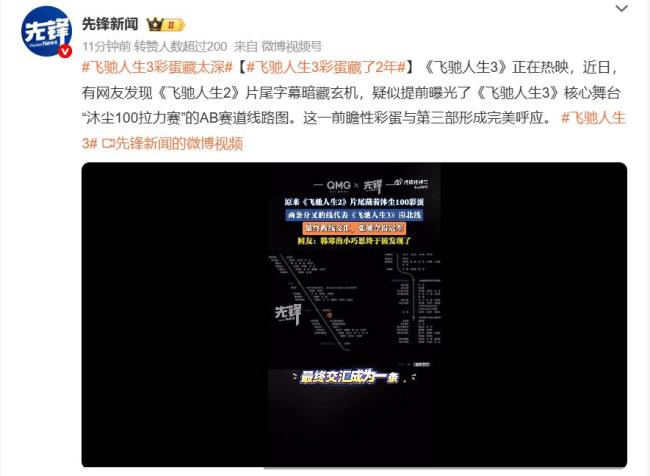 飞驰人生3彩蛋藏太深 韩寒巧思揭秘