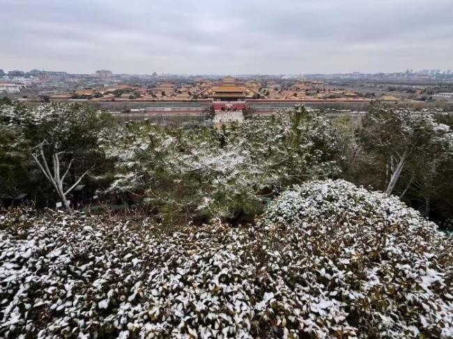 北京马年第一场雪来了 古都银装素裹迎新春
