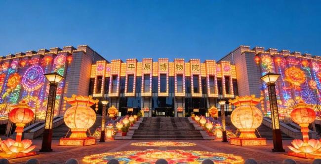 河南地标化身AI花灯点亮元宵夜 光影诉说中原故事