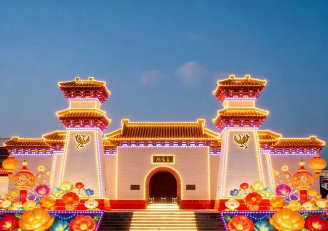 河南地标化身AI花灯点亮元宵夜 光影诉说中原故事