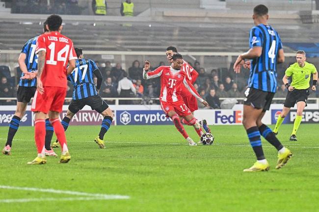 奥利塞当选拜仁6-1亚特兰大全场最佳