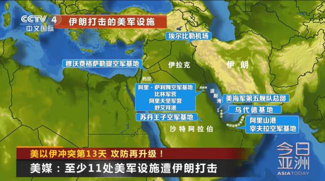 伊朗系统性打击美军雷达系统 多基地受损严重