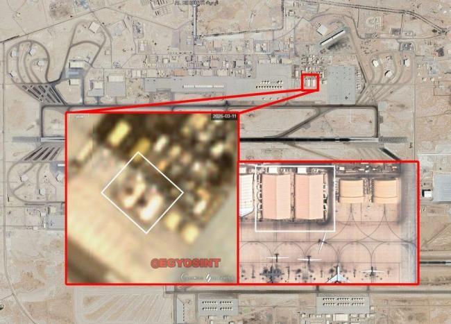 美军基地遭袭画面曝光 防空网被撕开缺口