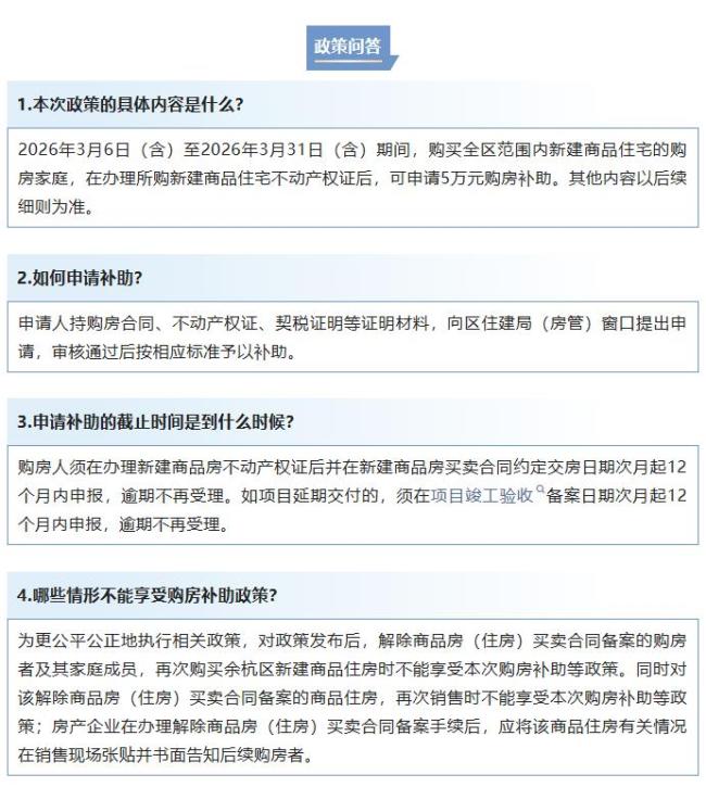买一套房补贴10万 杭州多地安排上了 购房+消费券活动启动