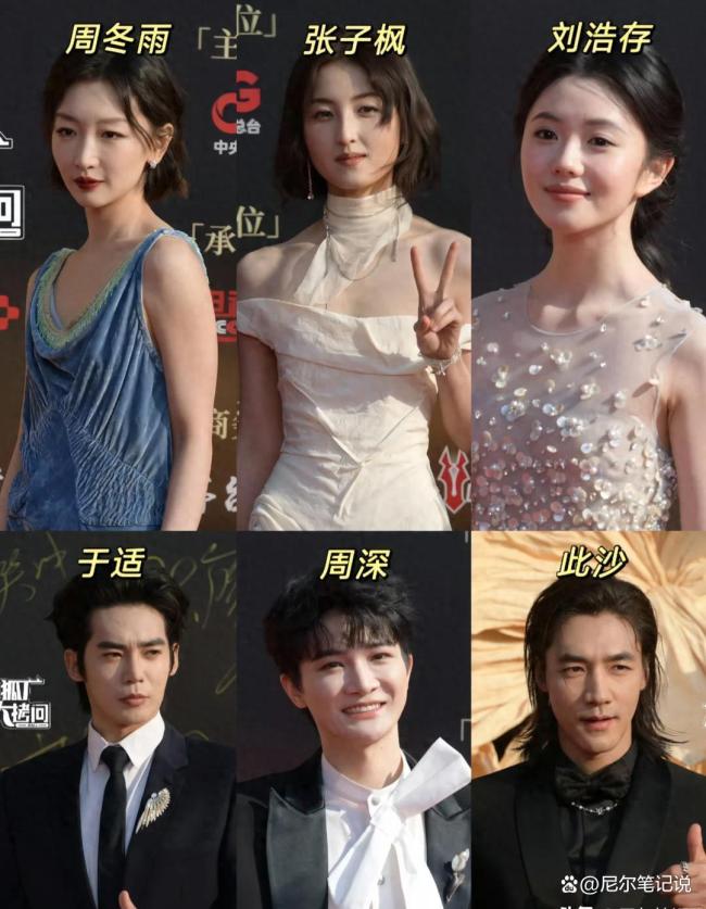 刘烨亮相中国电影盛典红毯被冻到搓手