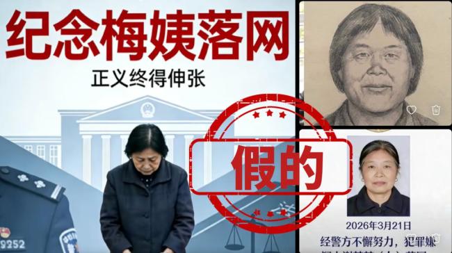 申军良称“梅姨”春节前已落网 案件取得重大突破