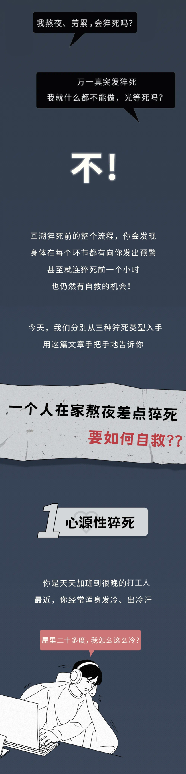 猝死前1小时身体发出预警