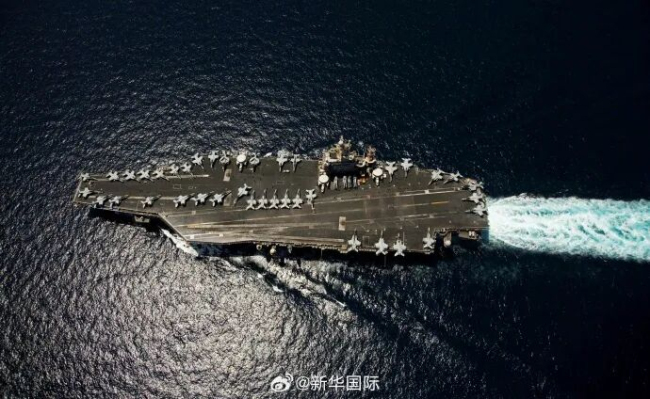 美军称“林肯”号航母有人员受伤 非战斗伤无生命危险