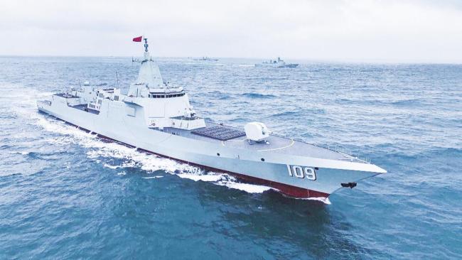 万吨大驱十舰入列 远海战力跃升 体系制胜新篇章