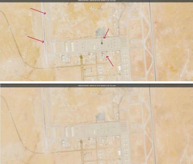 伊朗打击沙特美军设施最新卫星对比图