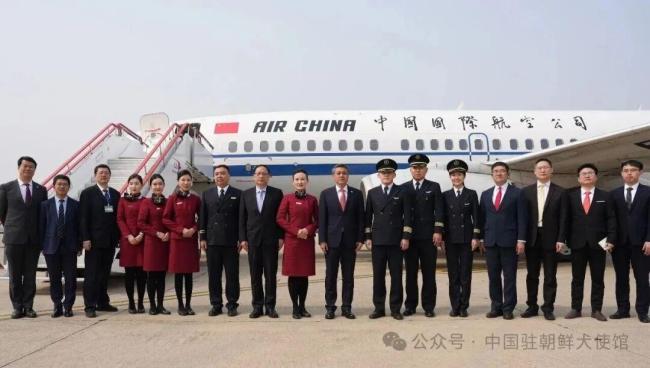 时隔六年中国航班再次抵朝 中朝航线重启