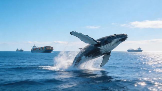 万吨巨兽为何偏爱“跃龙门” 深海巨兽的空中芭蕾