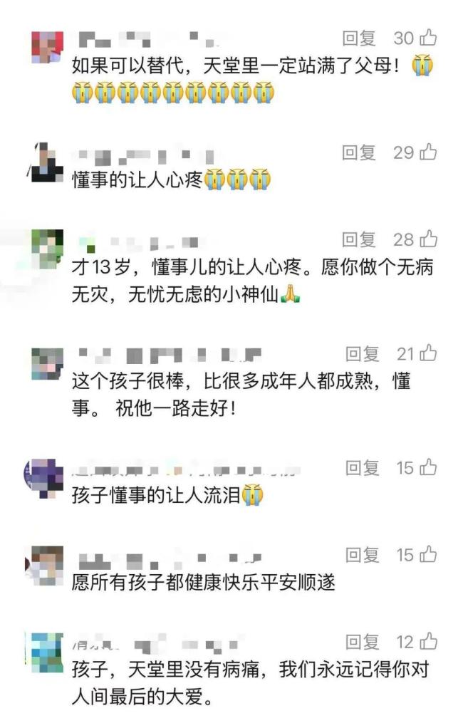 13岁少年去世前催父母生二胎 懂事得让人心疼
