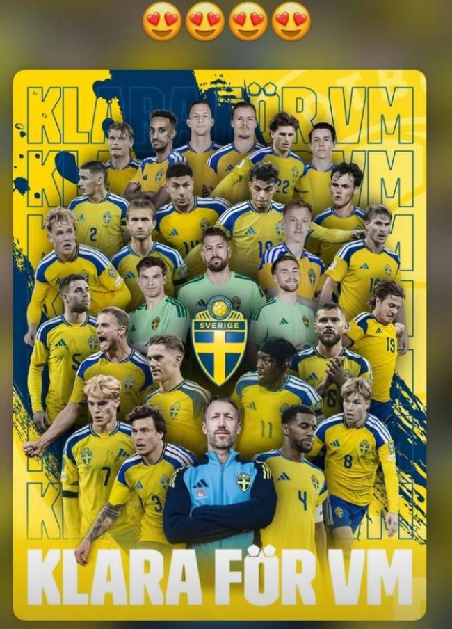 伊萨克社媒庆祝瑞典晋级世界杯 激动称赞队友传奇