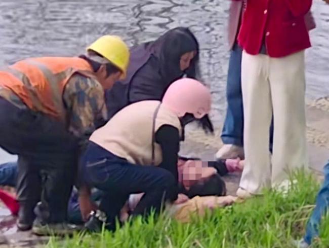 民工大叔跳河救下母女两人