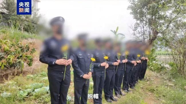 清明节烈士祭奠现场全员被马赛克