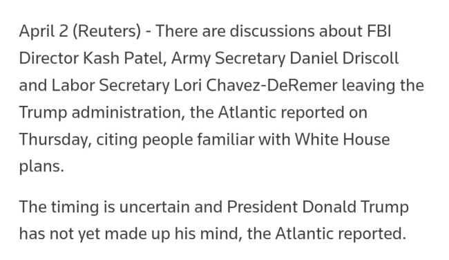 中期选举前美政府和军队多高官职位难保 内阁动荡加剧