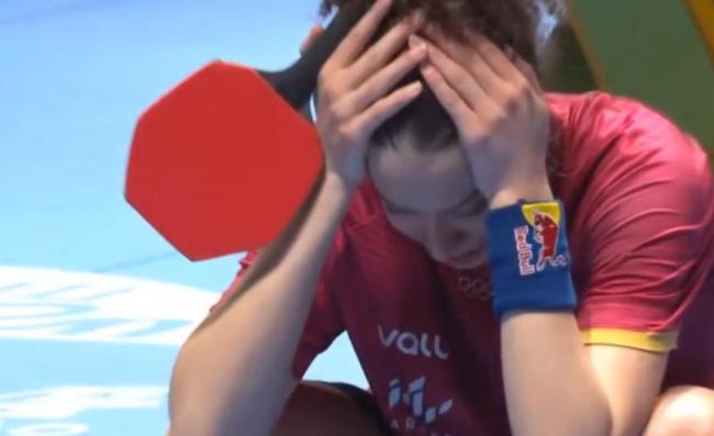 汉娜·高达被孙颖莎打败后痛哭 年轻小将惜败泪目