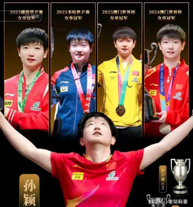 孙颖莎填补长达53年空白 成就世界杯3连冠奇迹