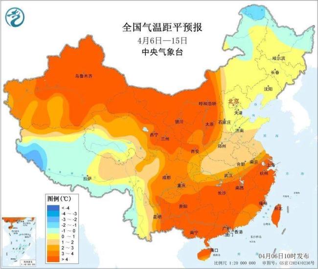 清明假期后雨帶向北推進(jìn) 江南多地最高溫將超30℃