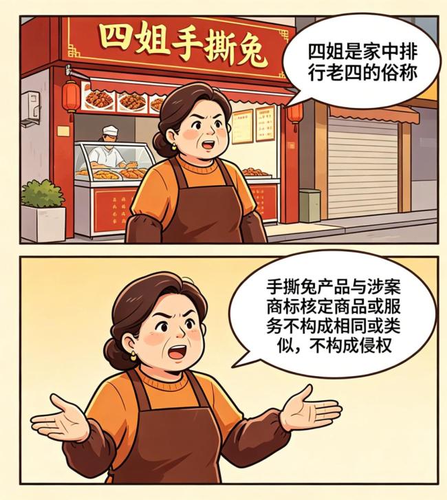 卤菜店使用“四姐”二字被索赔50万 名字之争引发关注