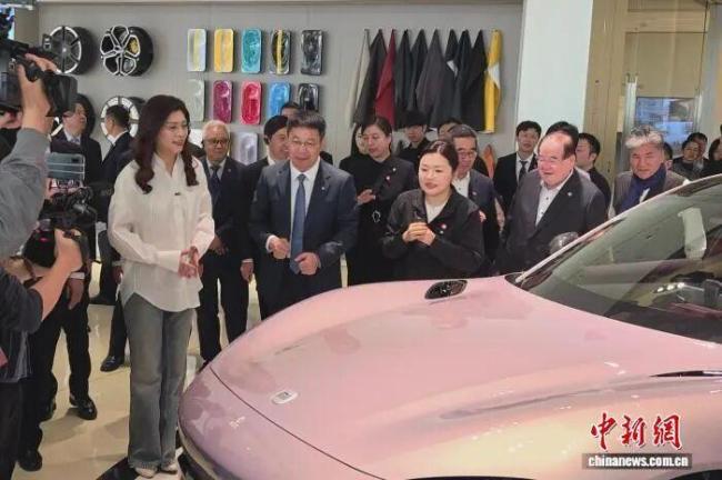 郑丽文想带一台小米汽车回去