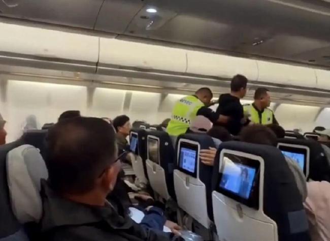 马航谈男乘客拍打空姐被带离机舱 事件调查中引发热议