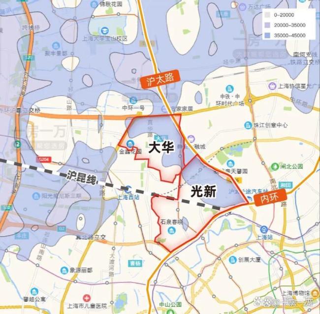 一张图看清上海房价的“水位线” 五年变化揭示板块沉浮