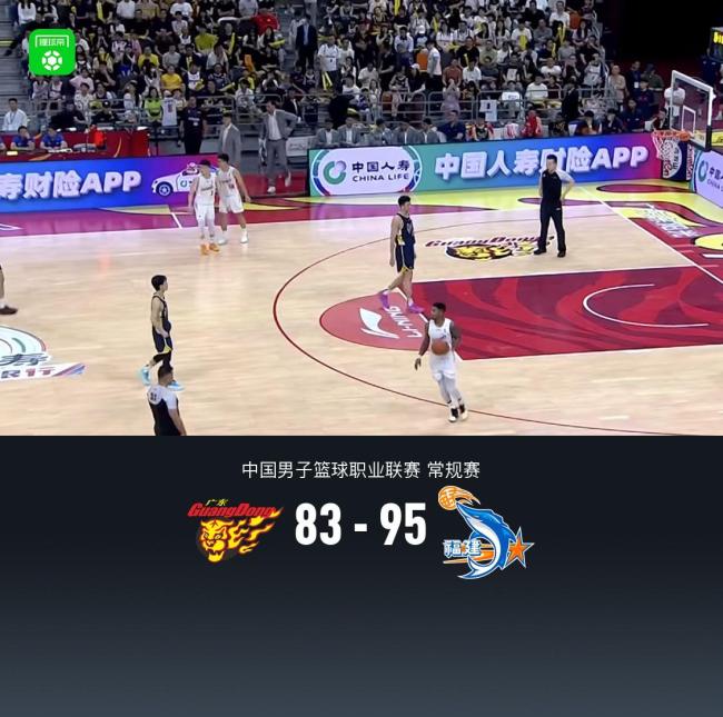 CBA：福建95-83逆转终结广东4连胜