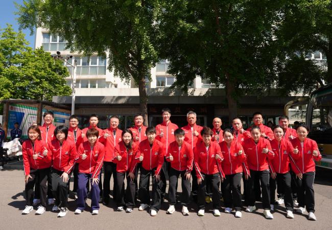 国乒出征伦敦世乒赛团体赛