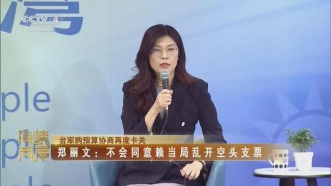 郑丽文再次表态台美巨额军售案 和平愿景遇冷