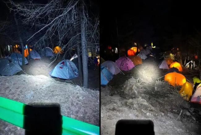 应急局称五台山求援游客已安全下山 风雪中惊险救援