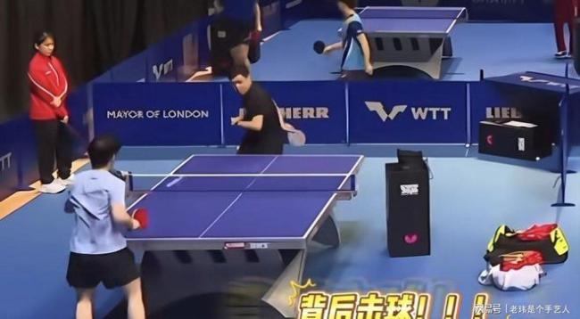 孙颖莎赢球后和邱贻可加练 师徒趣味训练缓解压力