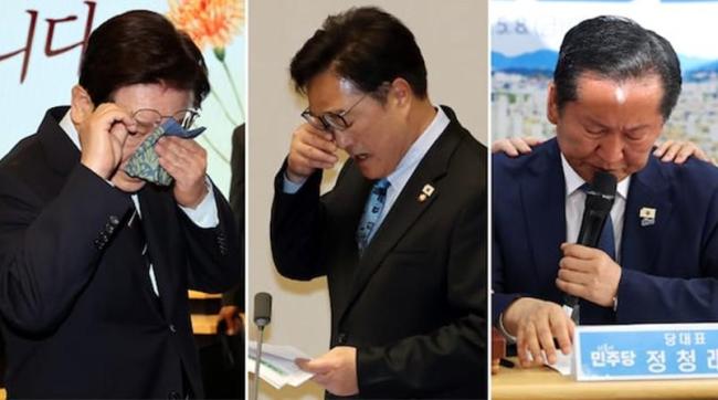 韩国总统、议长、执政党党首同日落泪 罕见一幕引发关注