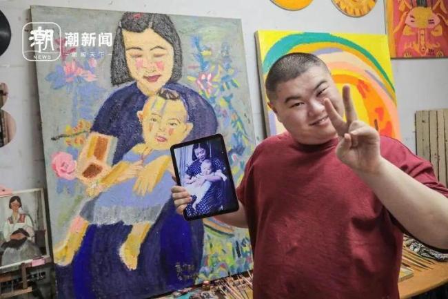 孤独症儿子画下不同年龄段的妈妈 每张都是最美好的我